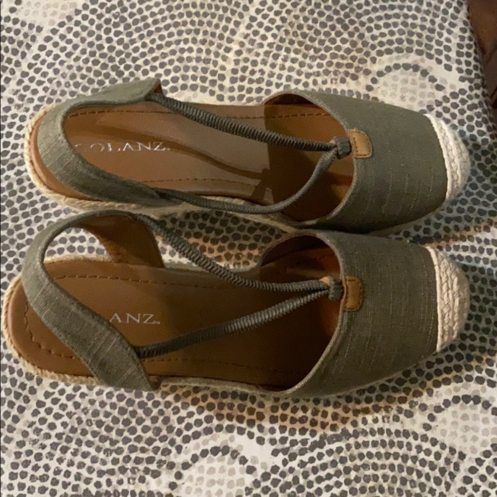 Solans Canvas Jute Wedges